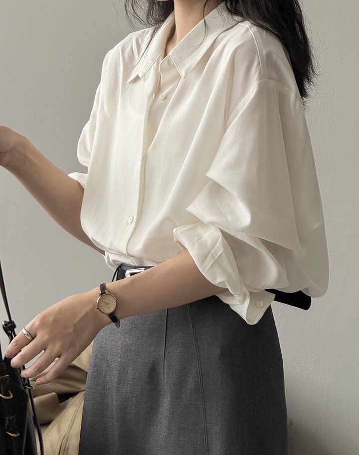 STAY HERE東大門直郵女士新款休閑時尚熱賣人氣襯衫蕾絲衫STAY HERE-2件起襯衫/蕾絲衫