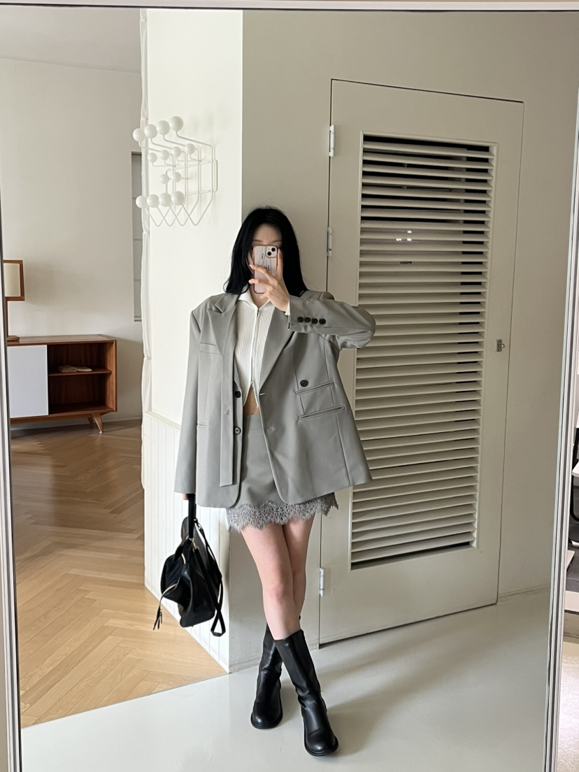BAIE.38韓國代購女士新款時尚推薦真品人氣夾克系帶寬松BAIE.38夾克圖色1