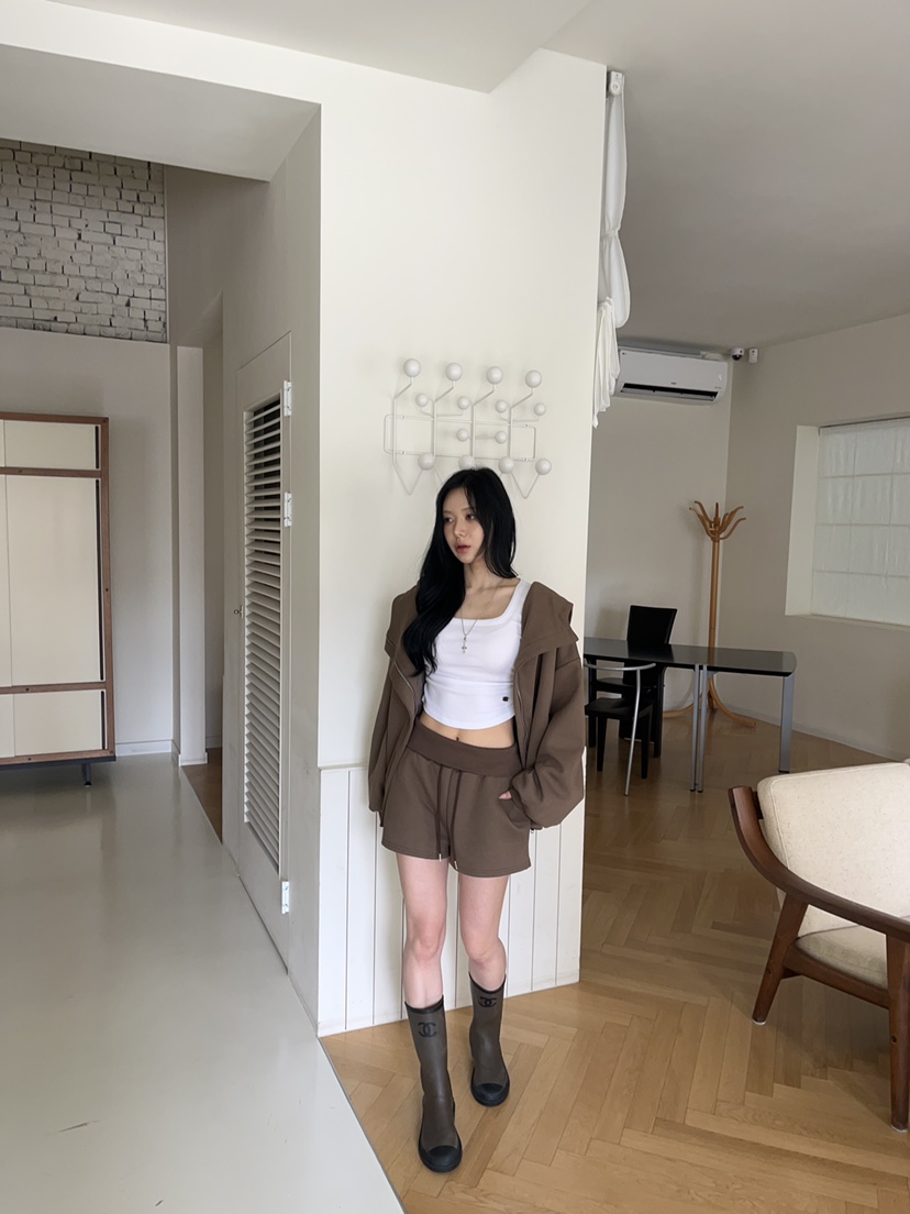 BAIE.38韓國直郵女裝新品推薦時尚熱賣真品夾克拉鏈連帽衫BAIE.38夾克圖色1