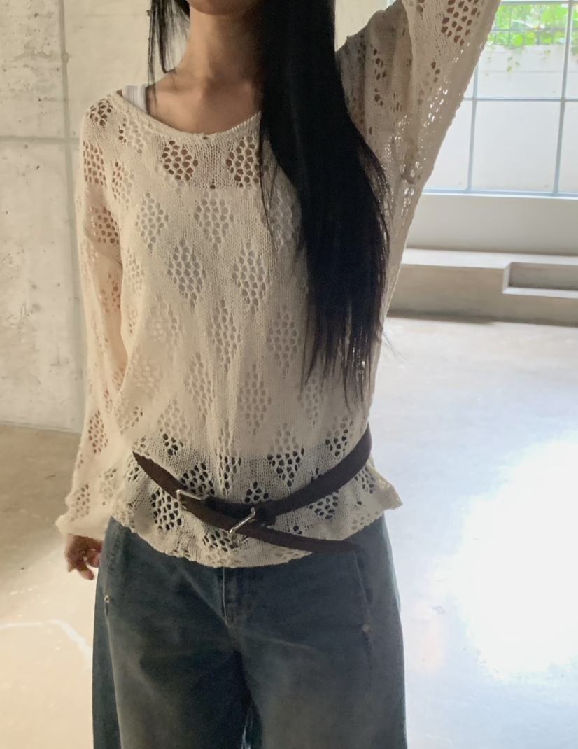 OVER NEAR韓國直郵26秋季新款時尚推薦熱賣休閑人氣針織衫OVER NEAR針織衫