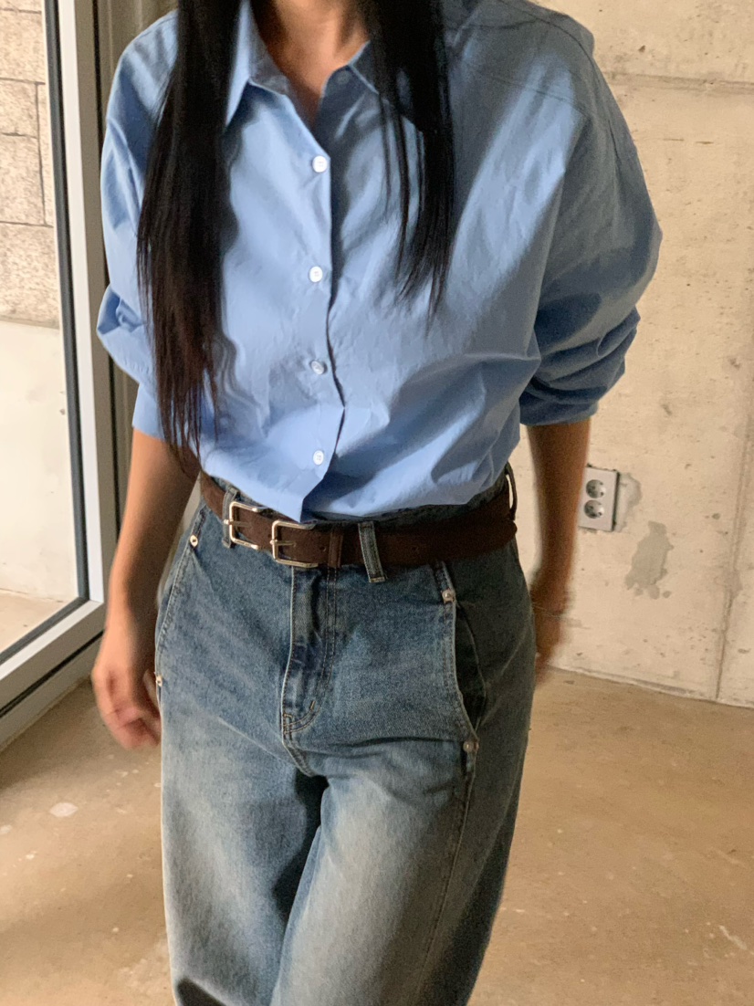OVER NEAR東大門代購女裝新品熱賣時尚休閑人氣襯衫蕾絲衫OVER NEAR襯衫/蕾絲衫