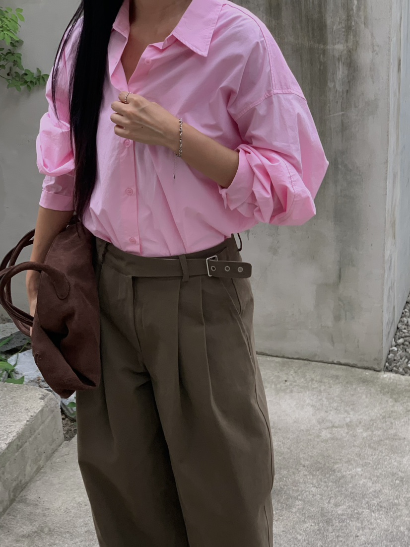 OVER NEAR東大門代購女裝新品熱賣時尚休閑人氣襯衫蕾絲衫OVER NEAR襯衫/蕾絲衫