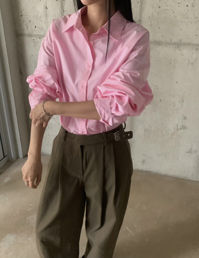 OVER NEAR東大門代購女裝新品熱賣時尚休閑人氣襯衫蕾絲衫OVER NEAR襯衫/蕾絲衫