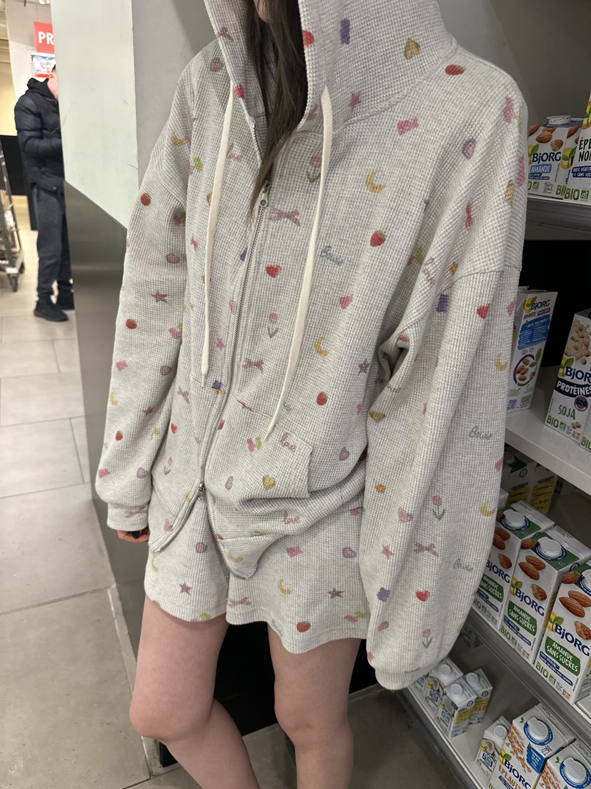 BOWIE東大門直郵女裝新品推薦時尚休閑熱賣人氣短褲華夫格BOWIE短褲