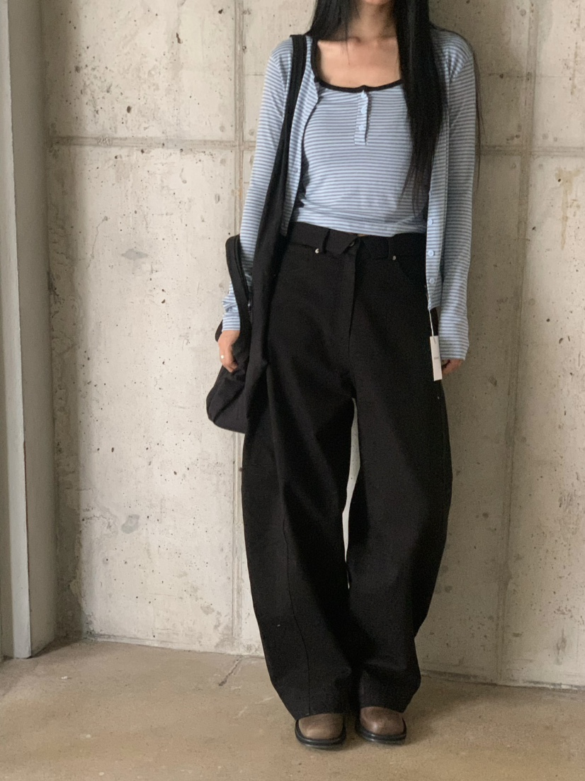 OVER NEAR東大門實拍女士新品熱賣休閑推薦長袖T恤不含吊帶OVER NEAR長袖T恤