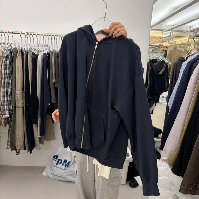 PADO韓國代購女士新款真品推薦時尚熱賣人氣衛衣拉鏈連帽衫PADO衛衣圖色2