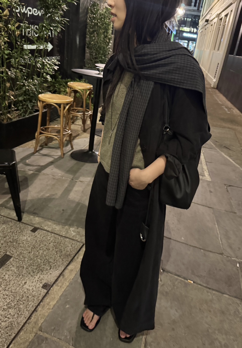 HEMP-P東大門代購女裝新品休閑熱賣真品時尚長款風衣含腰帶hemp長款風衣
