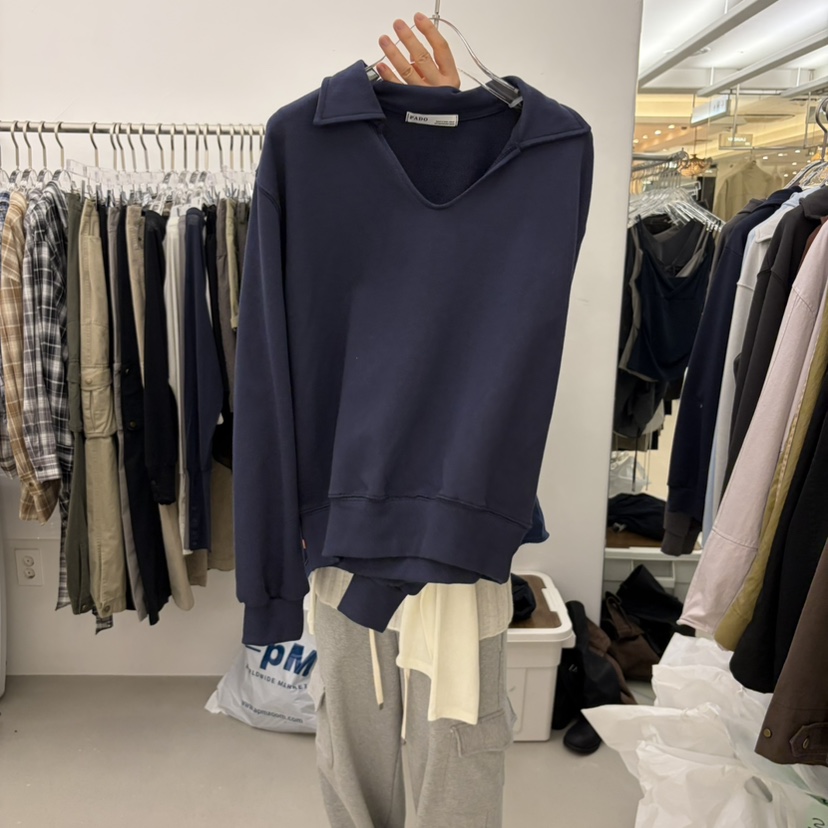 PADO東大門代購女裝新品時尚推薦熱賣休閑人氣真品衛衣V領PADO衛衣圖色3