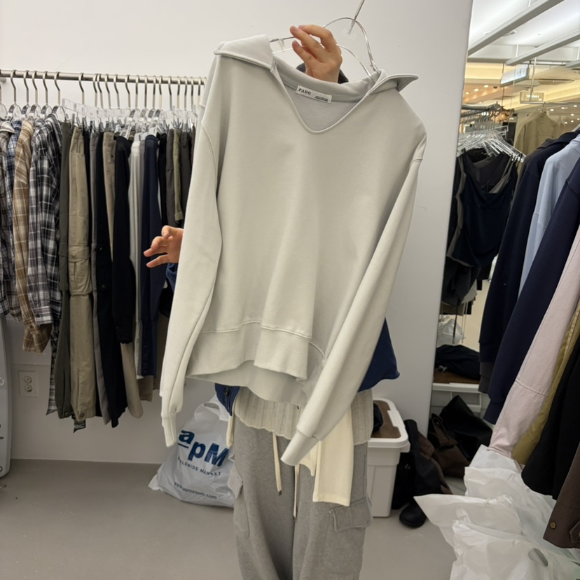 PADO東大門代購女裝新品時尚推薦熱賣休閑人氣真品衛衣V領PADO衛衣圖色4
