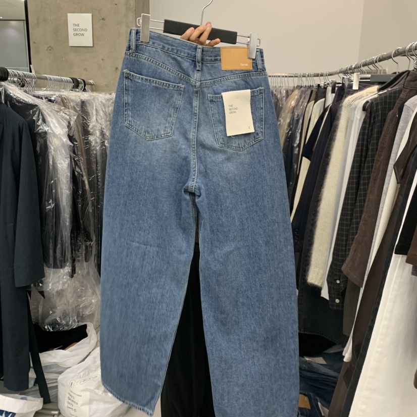 THE SECOND GROW東大門代購26秋冬新品推薦真品時尚牛仔褲THE SECOND GROW牛仔褲
