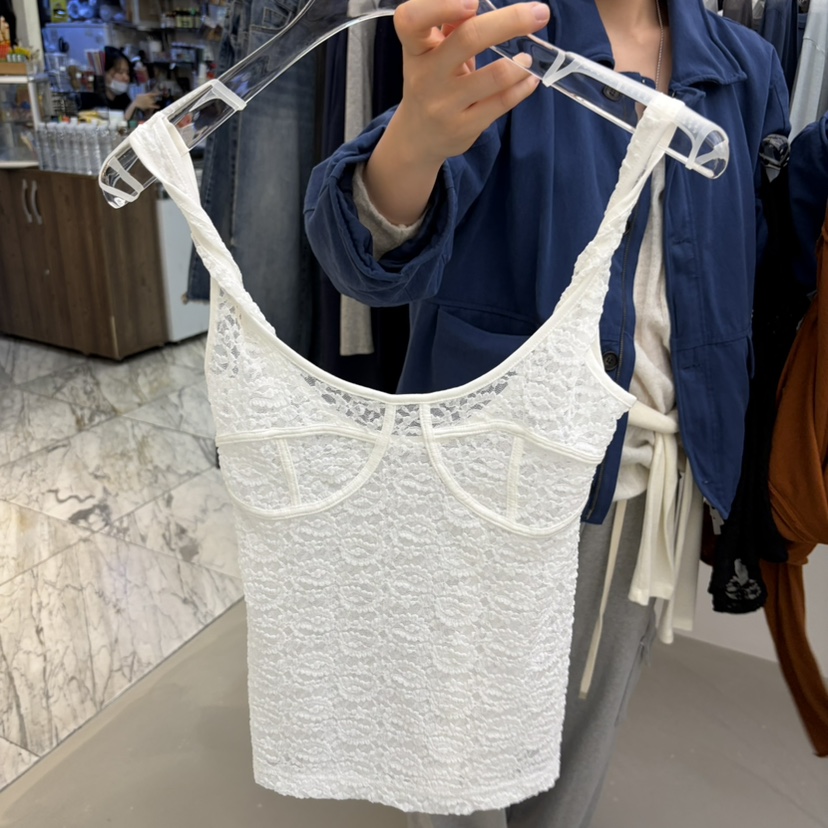 PADO東大門實拍女裝新款休閑人氣時尚真品推薦吊帶背心蕾絲PADO吊帶/背心圖色3