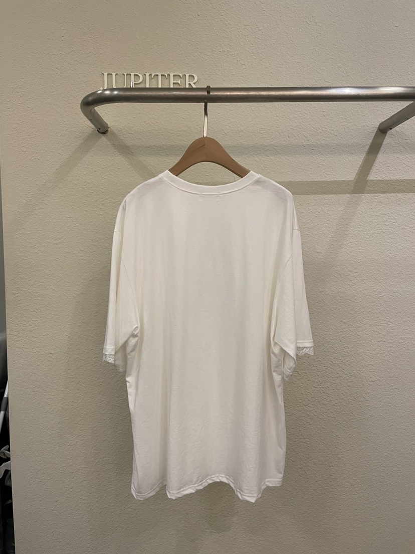 JUPITER東大門實拍女裝新品推薦真品休閑熱賣時尚T恤蕾絲鵝JUPITERT恤