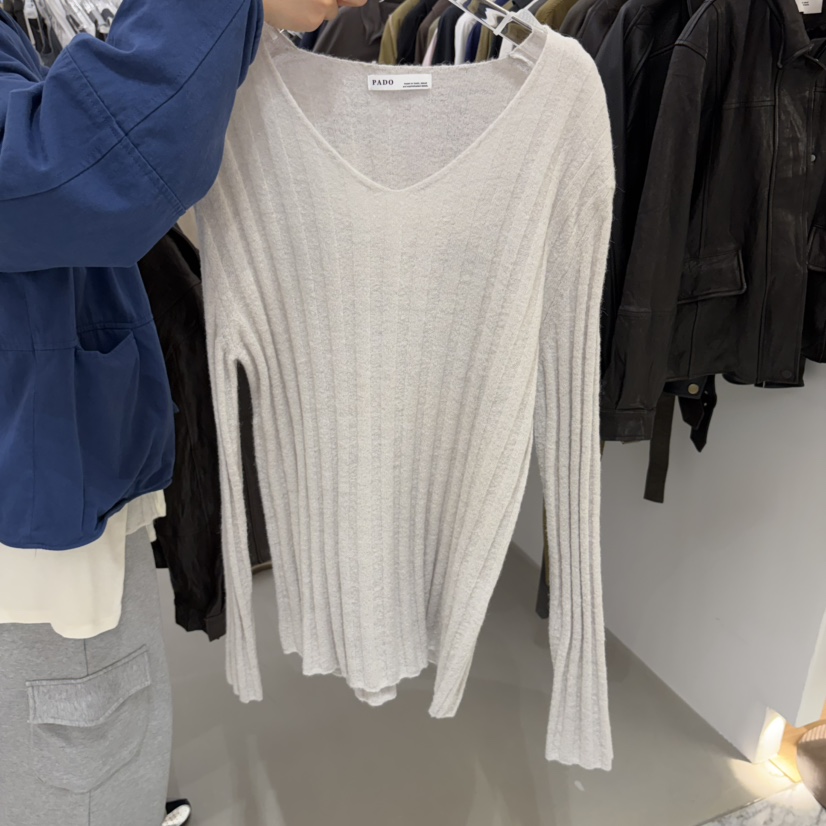 PADO東大門實拍女裝新品熱賣休閑推薦人氣時尚針織衫羅紋PADO針織衫圖色3
