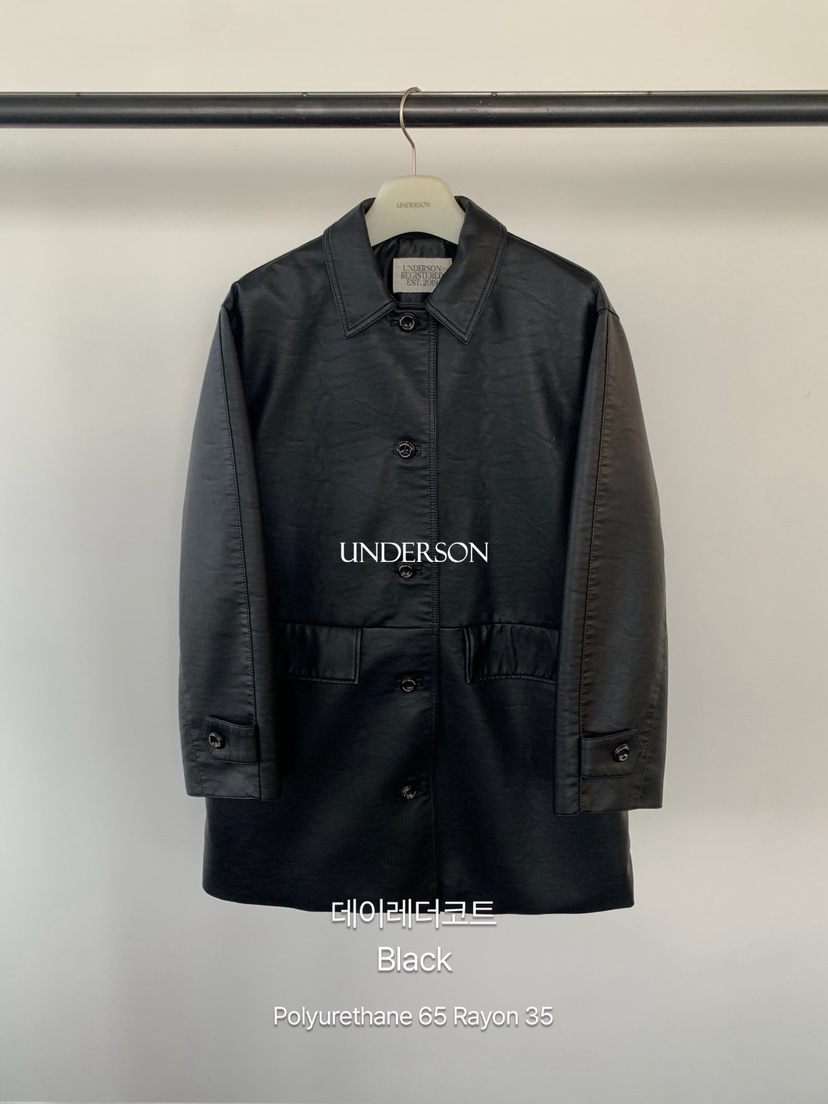 UNDERSON韓國直郵女裝新品人氣時尚真品推薦休閑熱賣皮衣UNDERSON皮衣圖色1