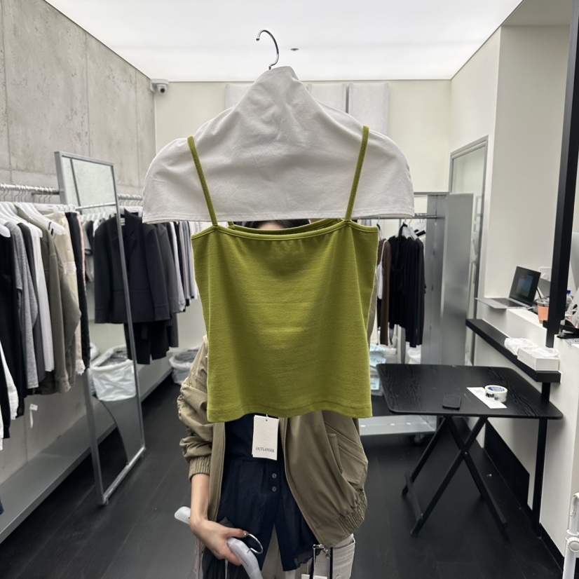 X韓國代購女士新款熱賣推薦人氣休閑時尚真品吊帶背心無袖OUTLANDER吊帶/背心