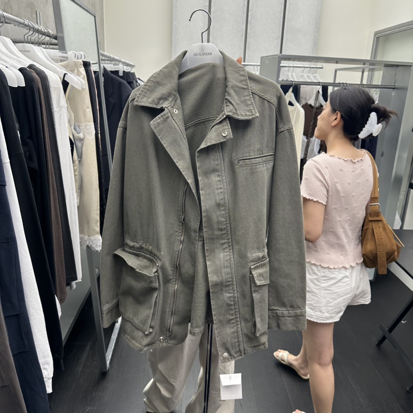 X韓國直郵26秋季新品休閑人氣熱賣推薦真品時尚夾克OUTLANDER夾克圖色1