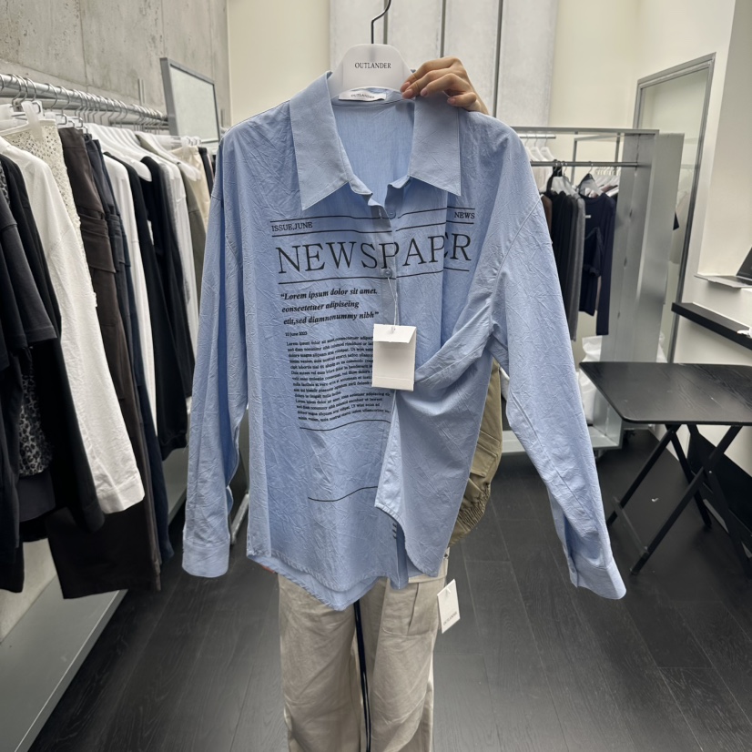 X韓國直郵女裝新品休閑時尚人氣推薦真品熱賣襯衫蕾絲衫OUTLANDER襯衫/蕾絲衫圖色1