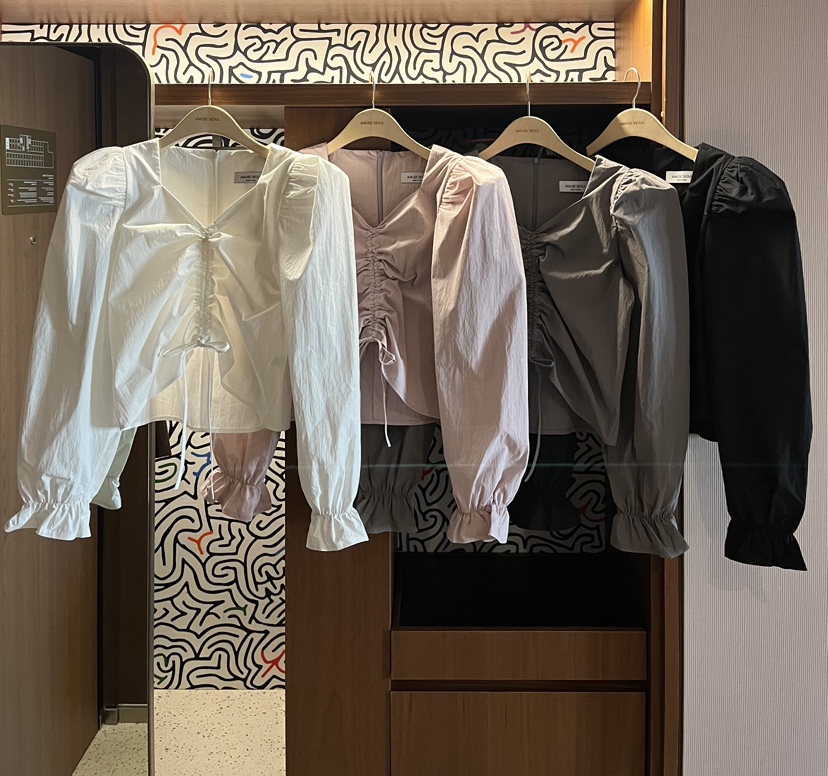 AMUSE SEOUL東大門代購女裝新款真品時尚推薦襯衫蕾絲衫AMUSE SEOUL襯衫/蕾絲衫