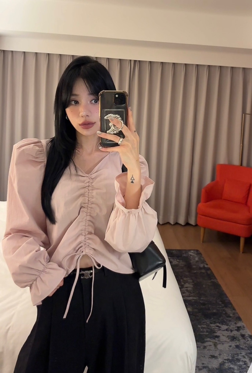 AMUSE SEOUL東大門代購女裝新款真品時尚推薦襯衫蕾絲衫AMUSE SEOUL襯衫/蕾絲衫