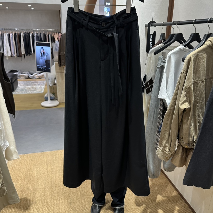 GARDEN LAYER東大門實拍女士新品休閑真品熱賣休閑褲系帶GARDEN LAYER休閑褲圖色2黑色