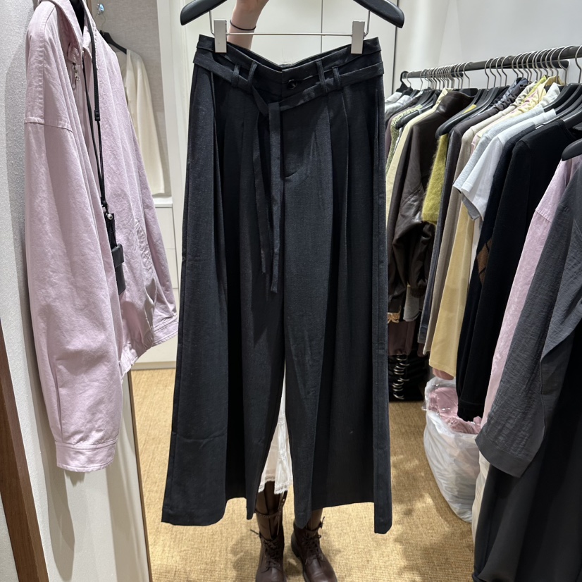 GARDEN LAYER東大門實拍女士新品休閑真品熱賣休閑褲系帶GARDEN LAYER休閑褲圖色3墨色