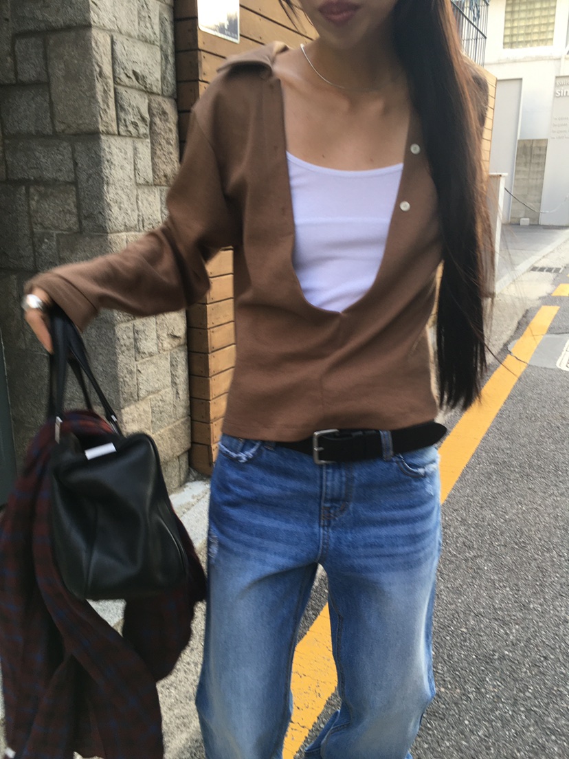 TREMA東大門實拍26秋季新品人氣真品休閑熱賣時尚長袖T恤TREMA長袖T恤