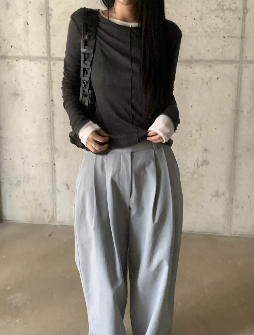 OVER NEAR東大門代購女士新品推薦休閑真品熱賣時尚長袖T恤OVER NEAR長袖T恤