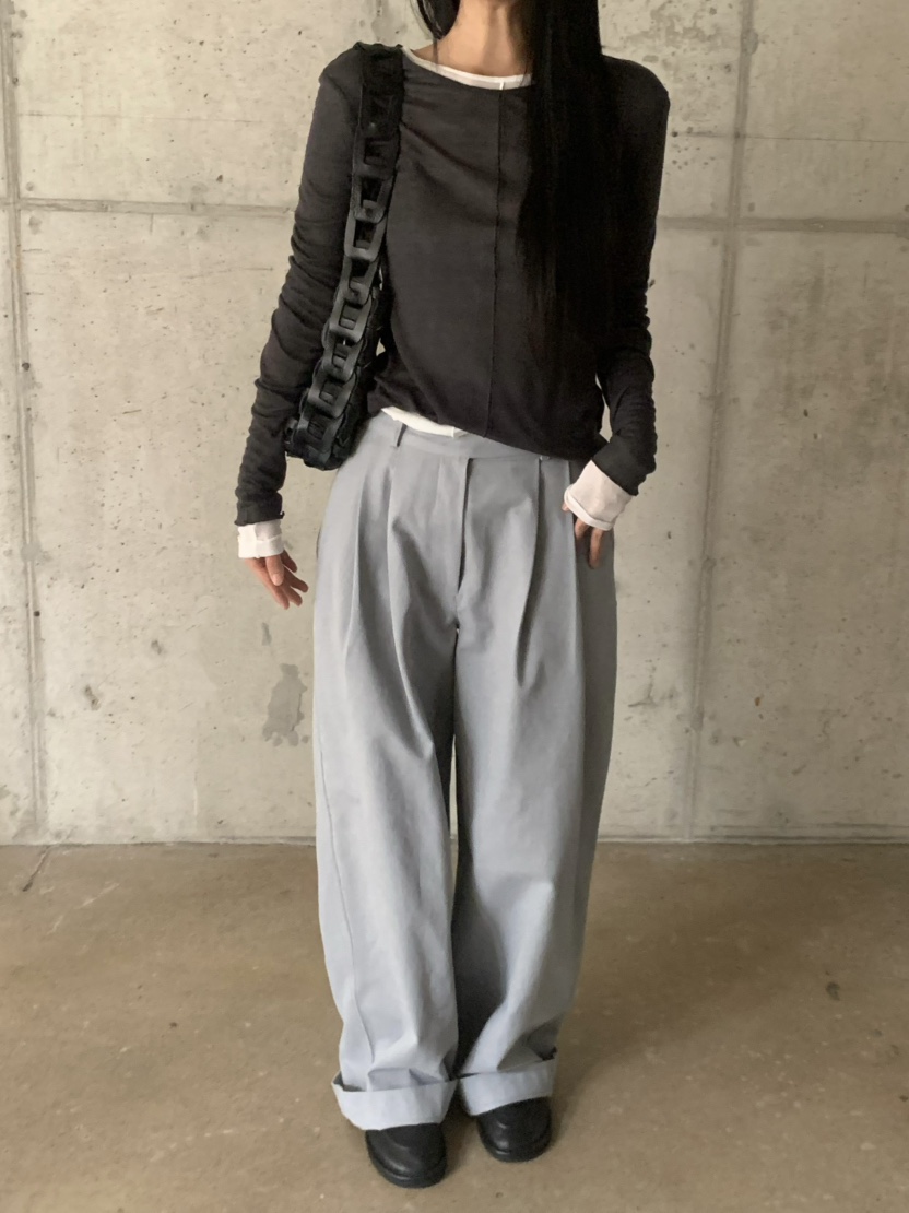OVER NEAR東大門代購女士新品推薦休閑真品熱賣時尚長袖T恤OVER NEAR長袖T恤