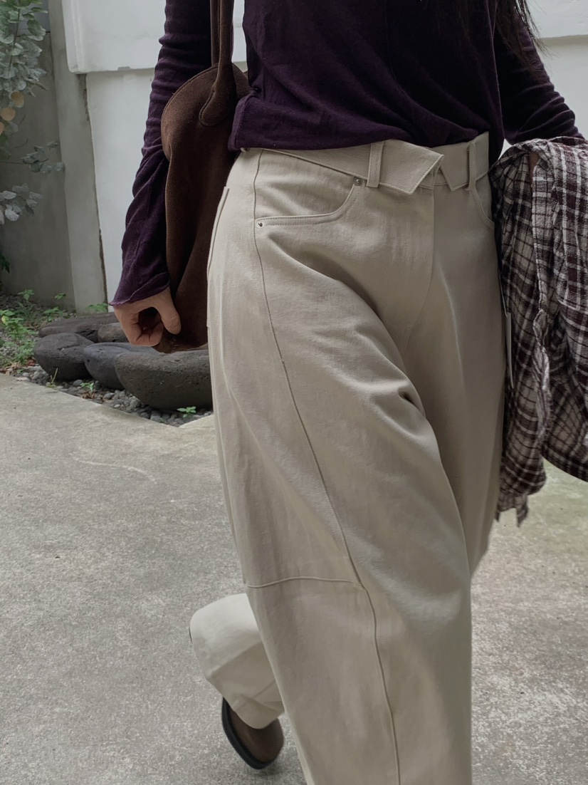 OVER NEAR東大門實拍女士新款時尚人氣推薦休閑熱賣休閑褲OVER NEAR休閑褲