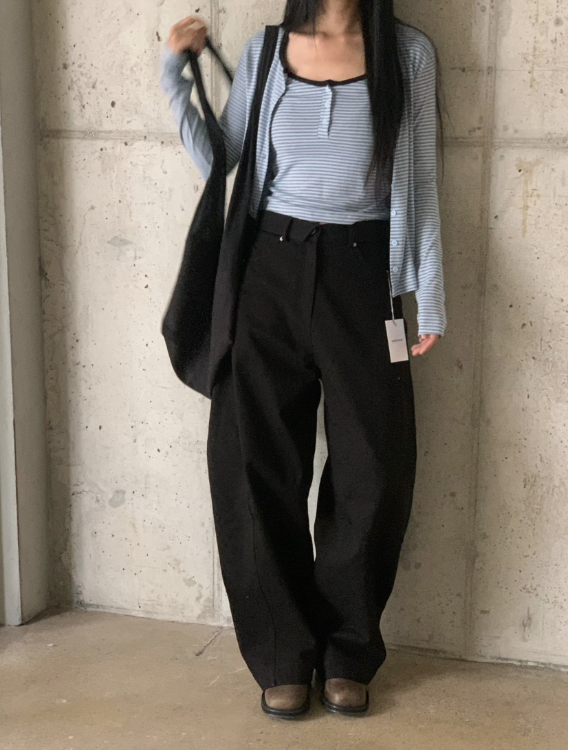 OVER NEAR東大門實拍女士新款時尚人氣推薦休閑熱賣休閑褲OVER NEAR休閑褲