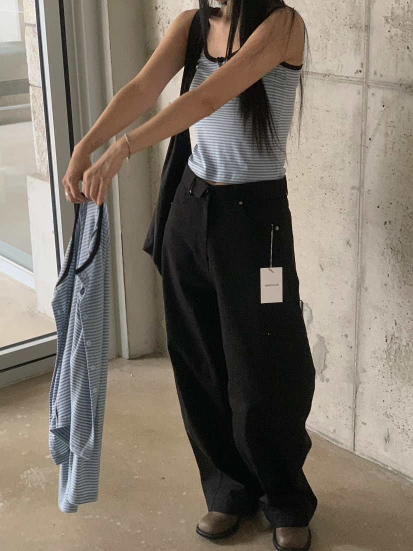 OVER NEAR東大門實拍女士新款時尚人氣推薦休閑熱賣休閑褲OVER NEAR休閑褲