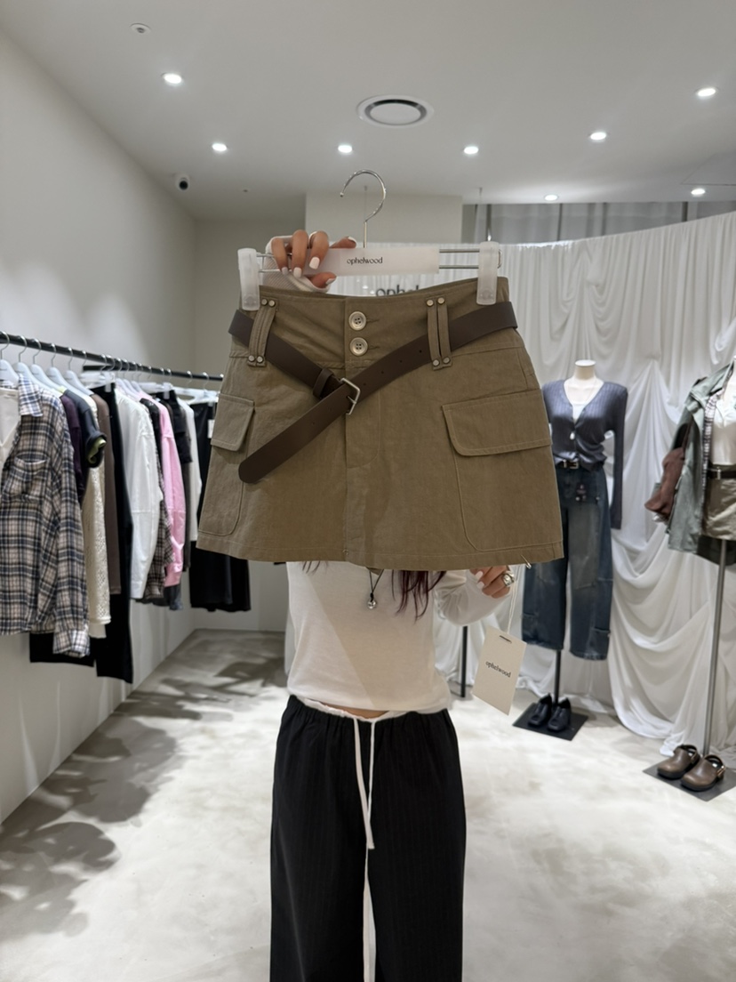 OVER NEAR東大門實拍女裝新品人氣真品推薦裙褲不含腰帶OVER NEAR裙褲圖色1