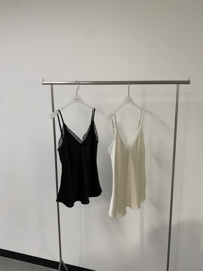 NOB東大門代購女士新品26春夏推薦時尚吊帶背心蕾絲無袖緞面NOB吊帶/背心