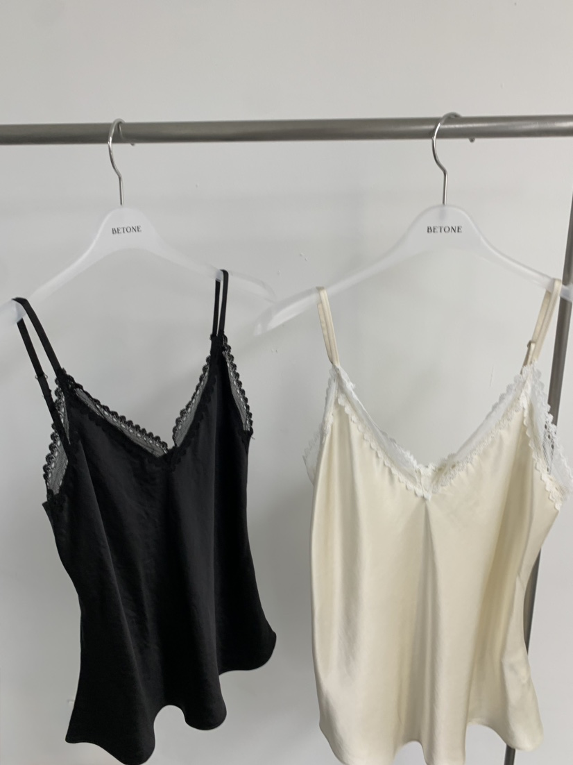NOB東大門代購女士新品26春夏推薦時尚吊帶背心蕾絲無袖緞面NOB吊帶/背心