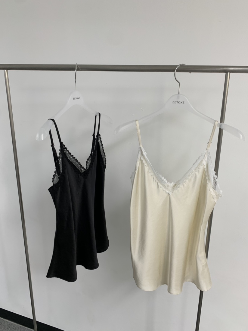 NOB東大門代購女士新品26春夏推薦時尚吊帶背心蕾絲無袖緞面NOB吊帶/背心
