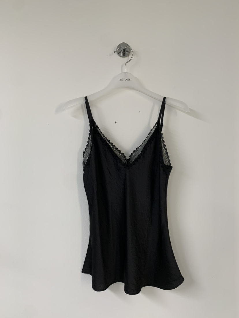 NOB東大門代購女士新品26春夏推薦時尚吊帶背心蕾絲無袖緞面NOB吊帶/背心圖色2