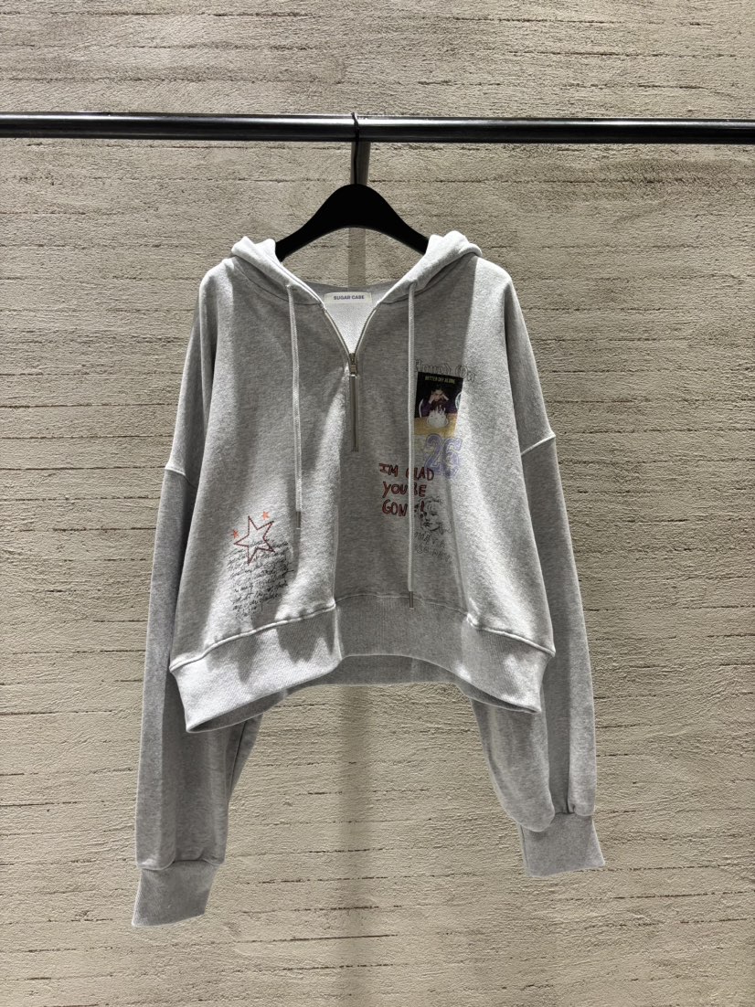 SUGAR CASE東大門實拍女士新品26春夏休閑人氣時尚熱賣衛衣SUGAR CASE衛衣圖色1