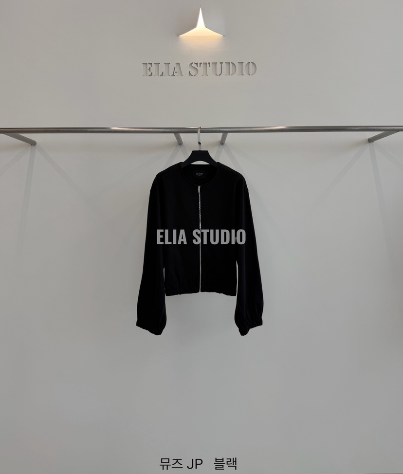 ELIA東大門代購女裝新品人氣時尚熱賣真品休閑推薦夾克ELIA夾克圖色3黑色