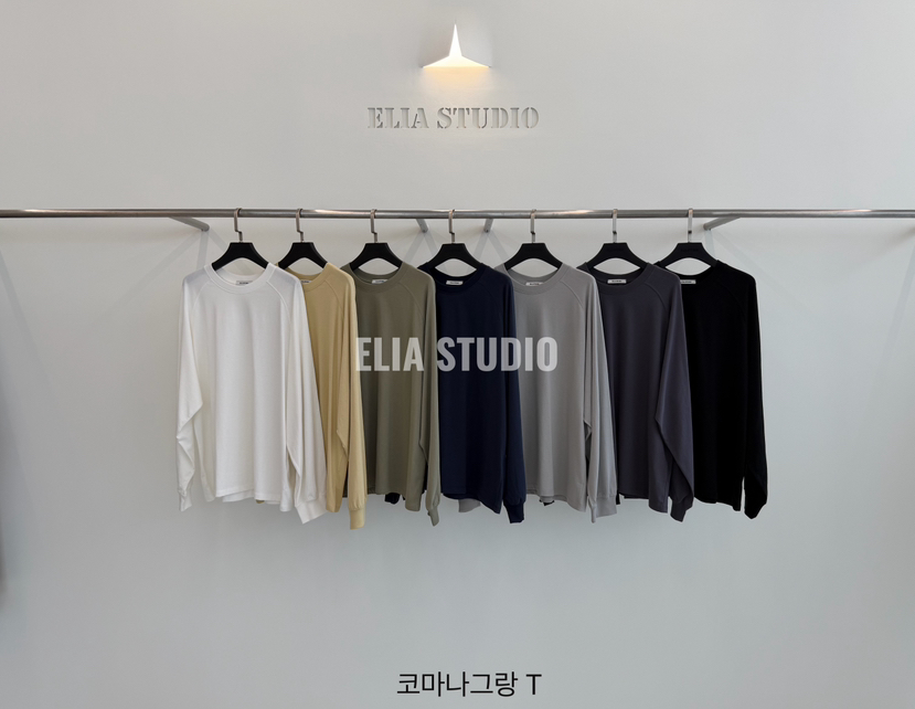 ELIA韓國直郵女士新品時尚休閑推薦熱賣人氣真品長袖T恤ELIA長袖T恤