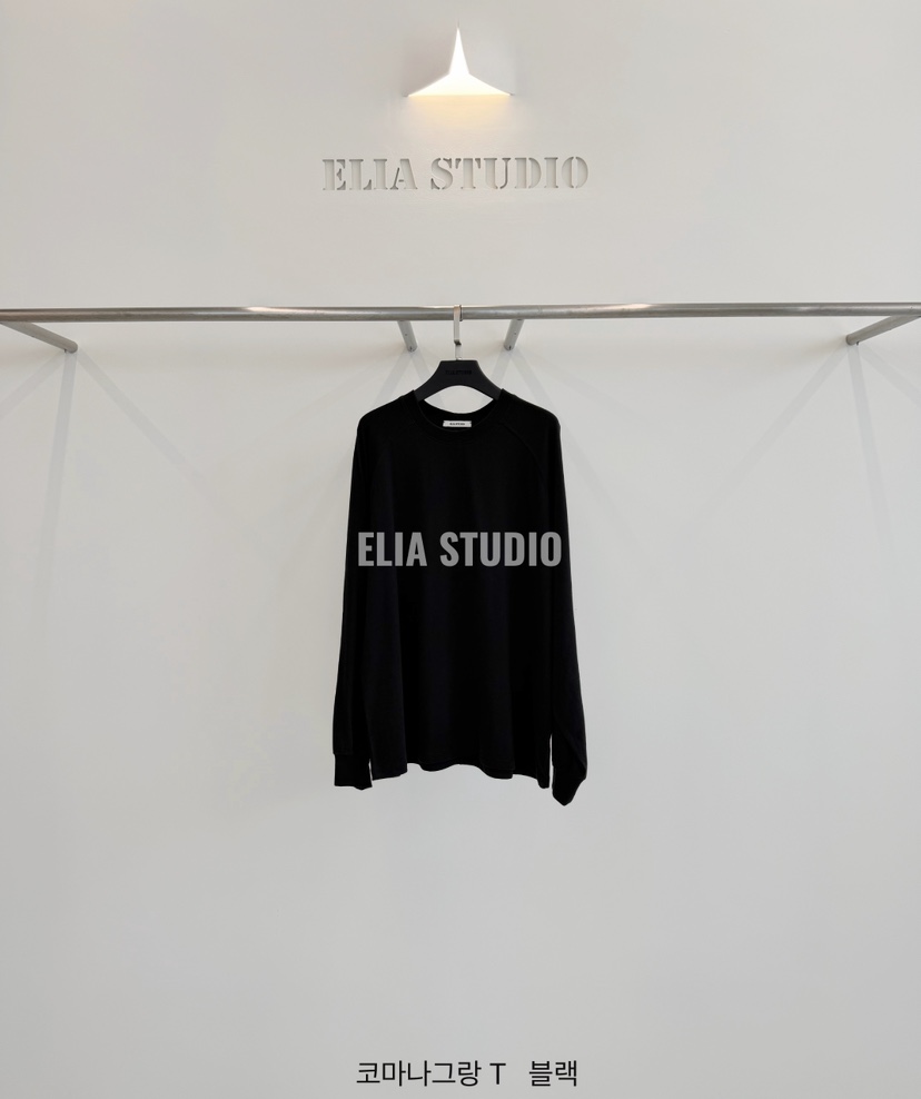 ELIA韓國直郵女士新品時尚休閑推薦熱賣人氣真品長袖T恤ELIA長袖T恤圖色7黑色