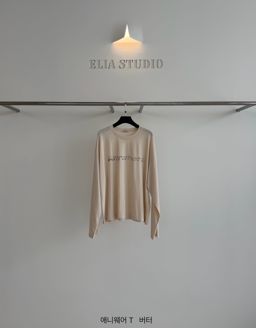 ELIA東大門實拍26秋季新款時尚推薦真品人氣熱賣休閑長袖T恤ELIA長袖T恤圖色2