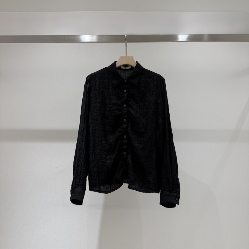 HAUTTE-P韓國直郵26秋冬新款熱賣真品人氣休閑襯衫蕾絲衫HAUTTE襯衫/蕾絲衫圖色3黑色