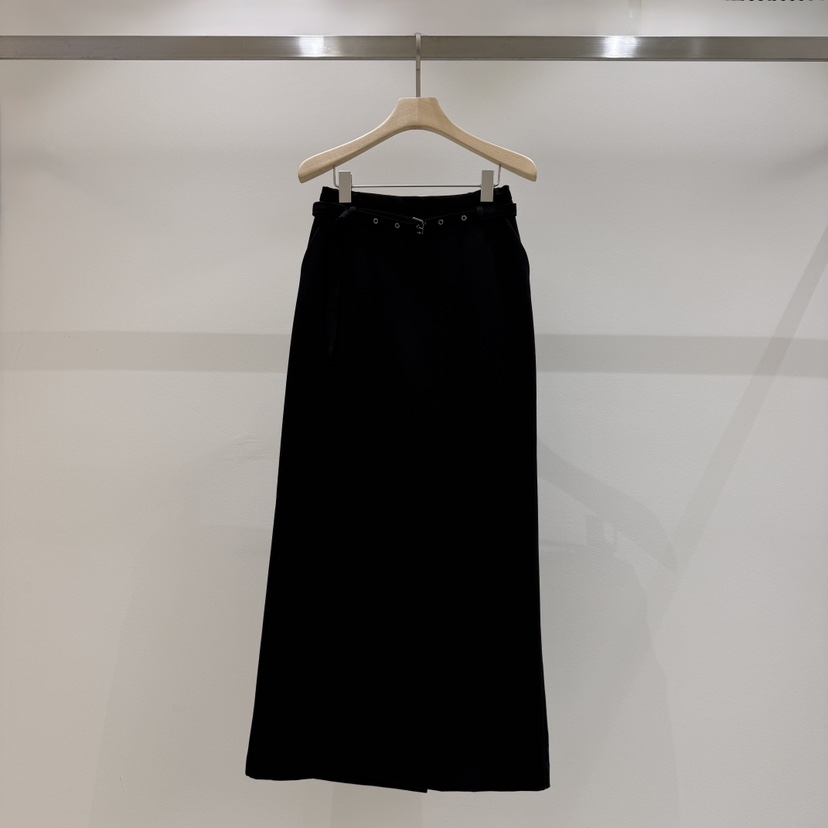 HAUTTE-P東大門實拍女裝新品時尚推薦休閑真品長裙含腰帶HAUTTE長裙圖色2黑色