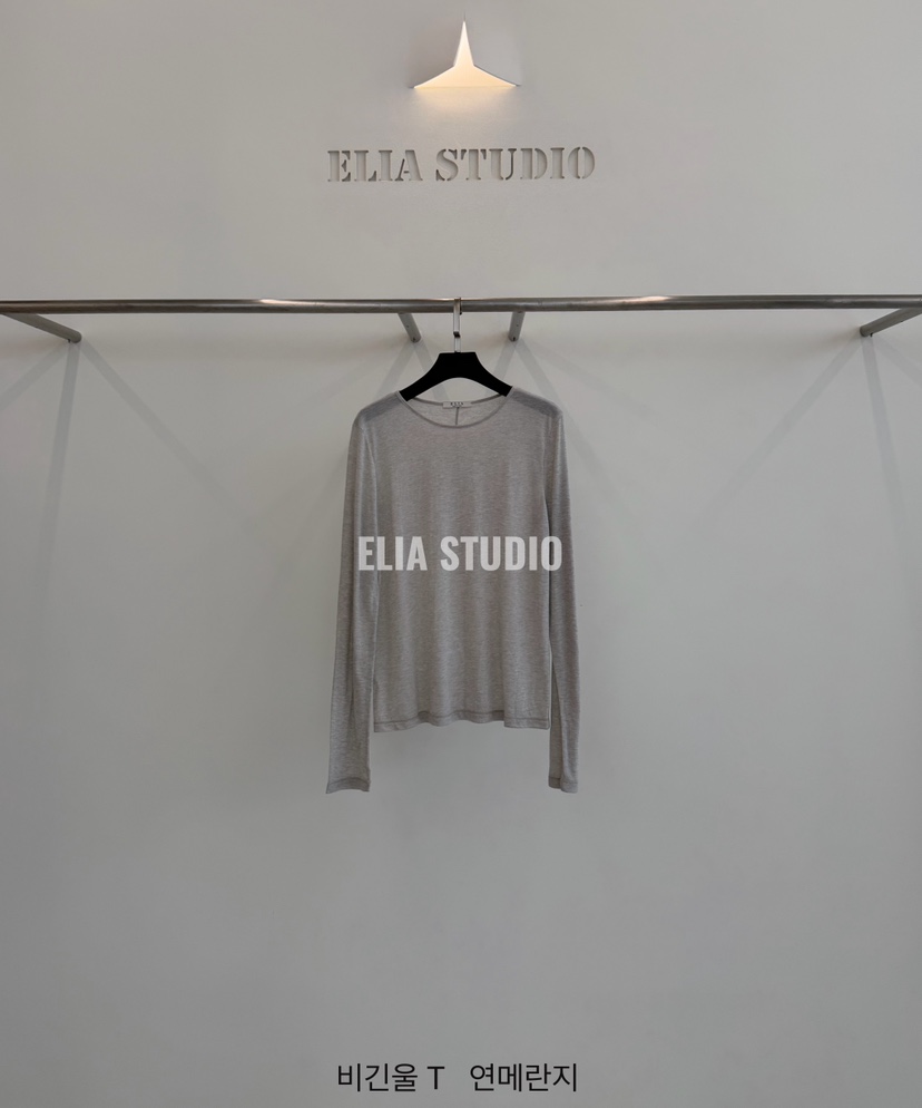 ELIA韓國直郵26秋季新款休閑推薦時尚真品人氣熱賣長袖T恤ELIA長袖T恤圖色2