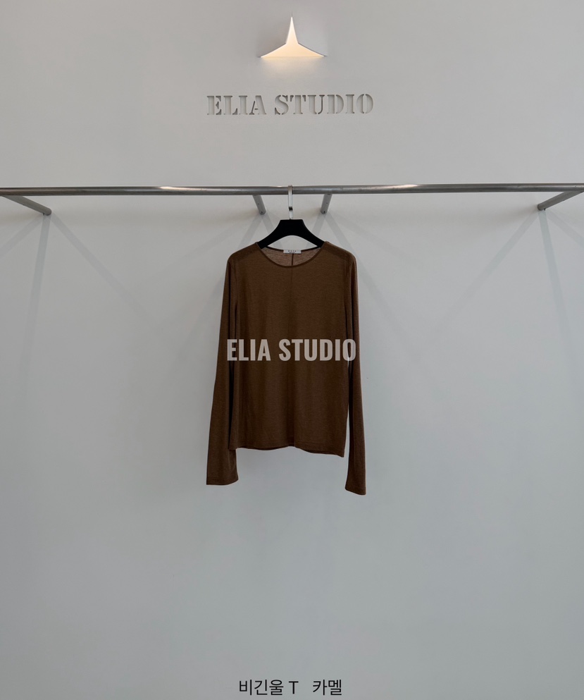 ELIA韓國直郵26秋季新款休閑推薦時尚真品人氣熱賣長袖T恤ELIA長袖T恤圖色4