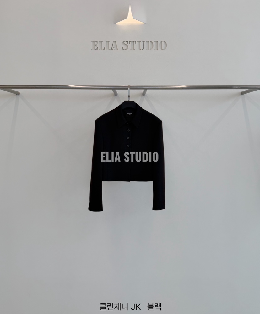 ELIA韓國代購26秋冬新品時尚休閑真品熱賣人氣推薦夾克ELIA夾克圖色2黑色