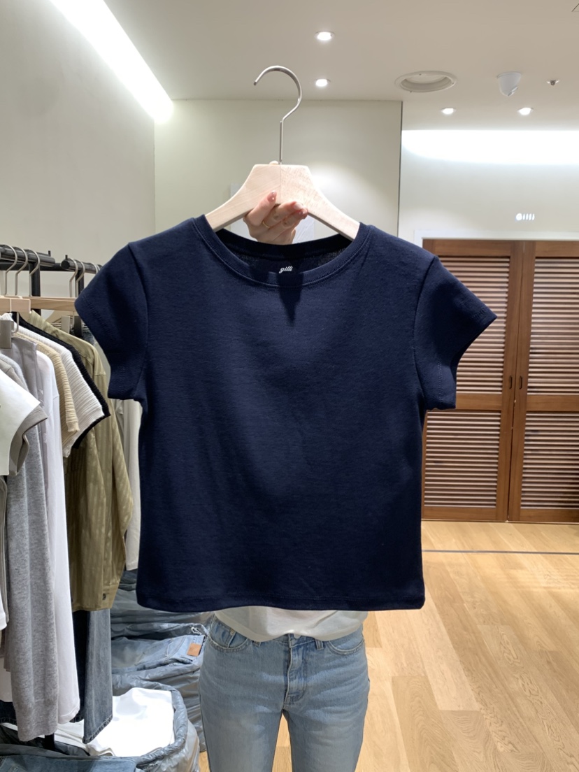 GILLI韓國代購女裝新品推薦人氣時尚熱賣休閑真品T恤GILLIT恤圖色4