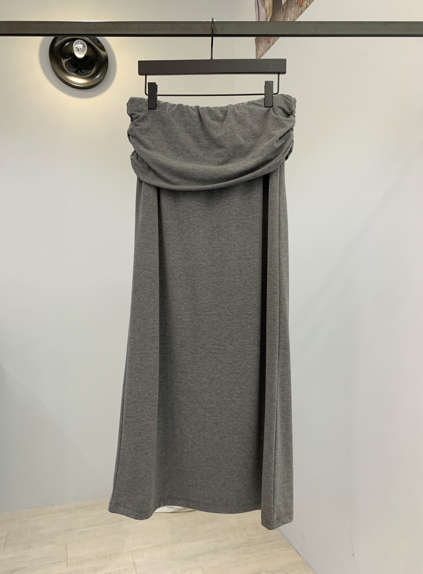 SOFTNESS韓國代購女士新品真品休閑時尚推薦長裙褶裙褶皺Softness/Cosmic長裙圖色1