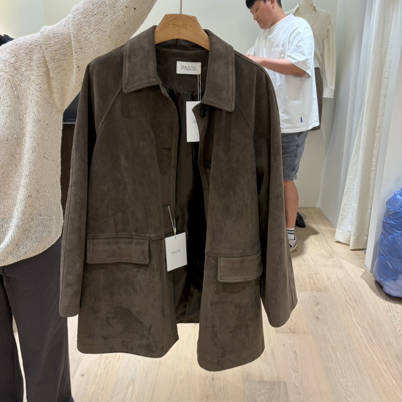 PASTE東大門直郵女裝新款熱賣推薦休閑真品時尚人氣夾克麂皮PASTE夾克圖色1