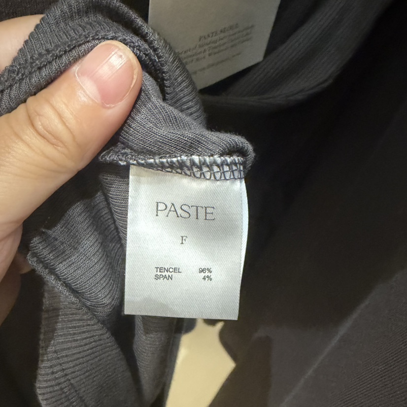 PASTE東大門直郵26秋冬新款時尚休閑長袖T恤不含內搭修身PASTE長袖T恤